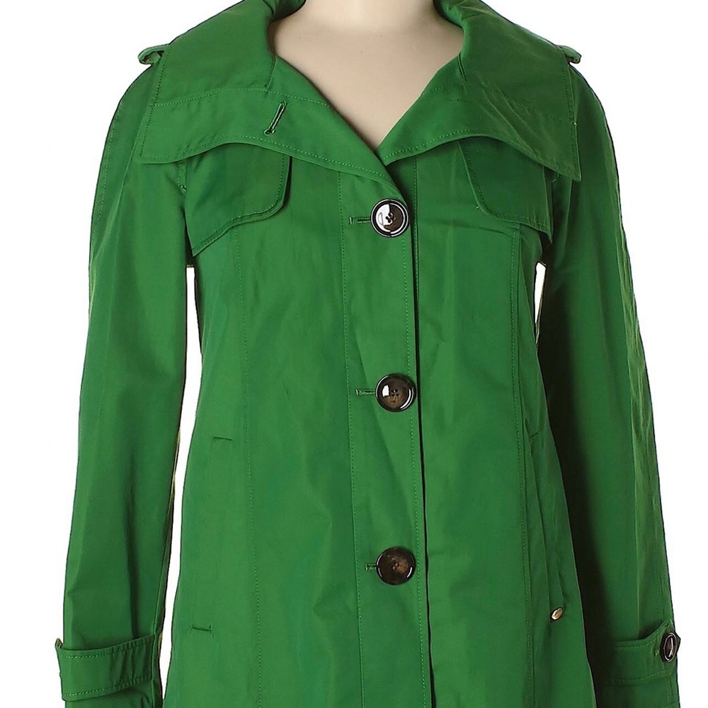 Ellen Tracy Green RainJacket